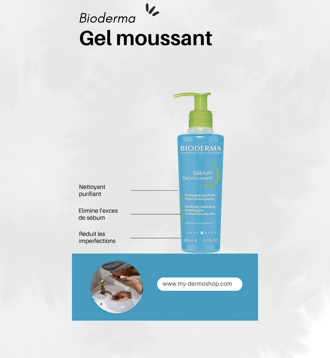 Bioderma gel sebuim