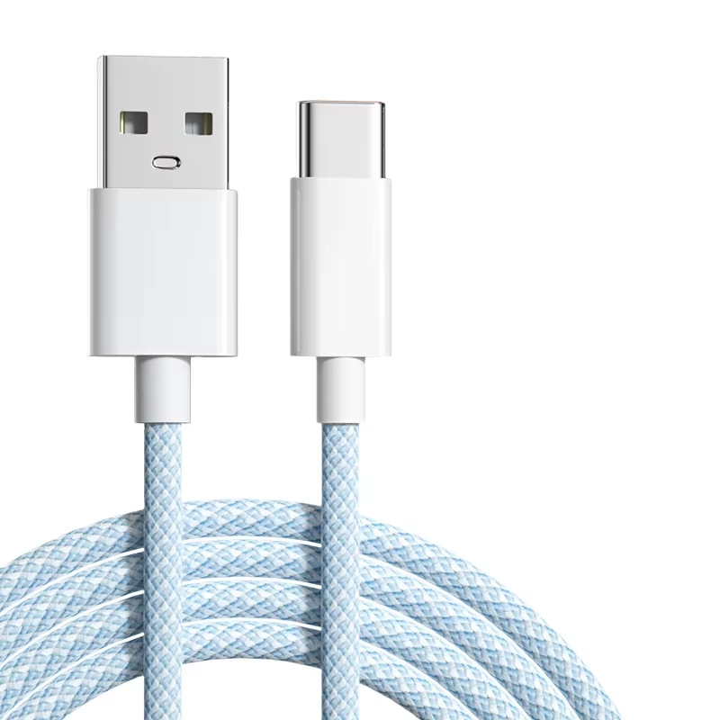 Câbles de charge rapide tressés USB Type-C de 100W(1 Mètre)