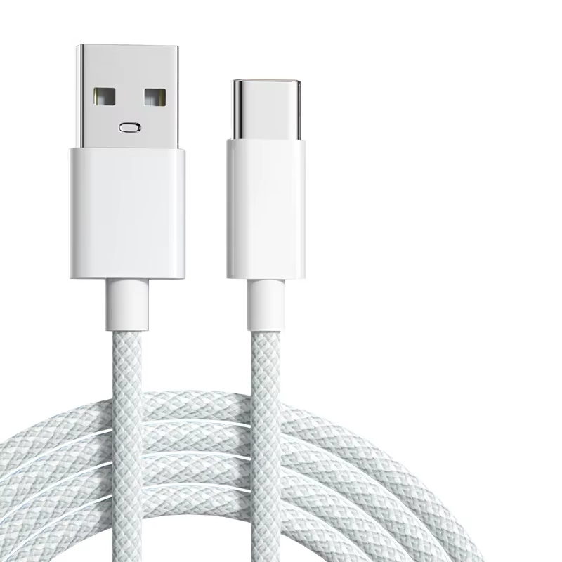 Câbles de charge rapide tressés USB Type-C de 100W(1 Mètre)