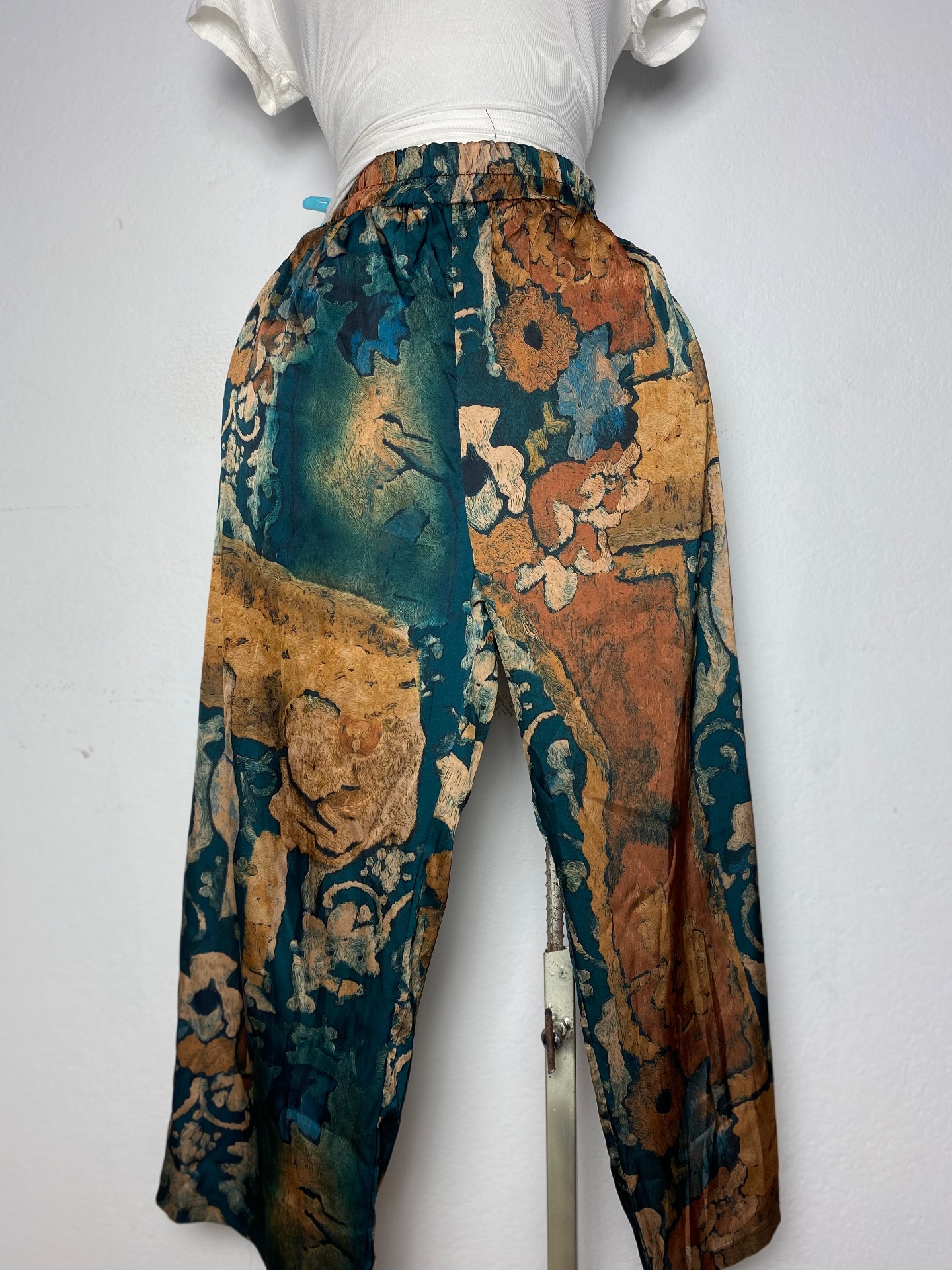 Pantalon bohème imprimé floral Taille standard