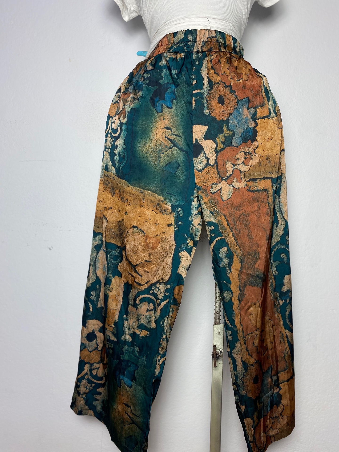 Pantalon bohème imprimé floral Taille standard