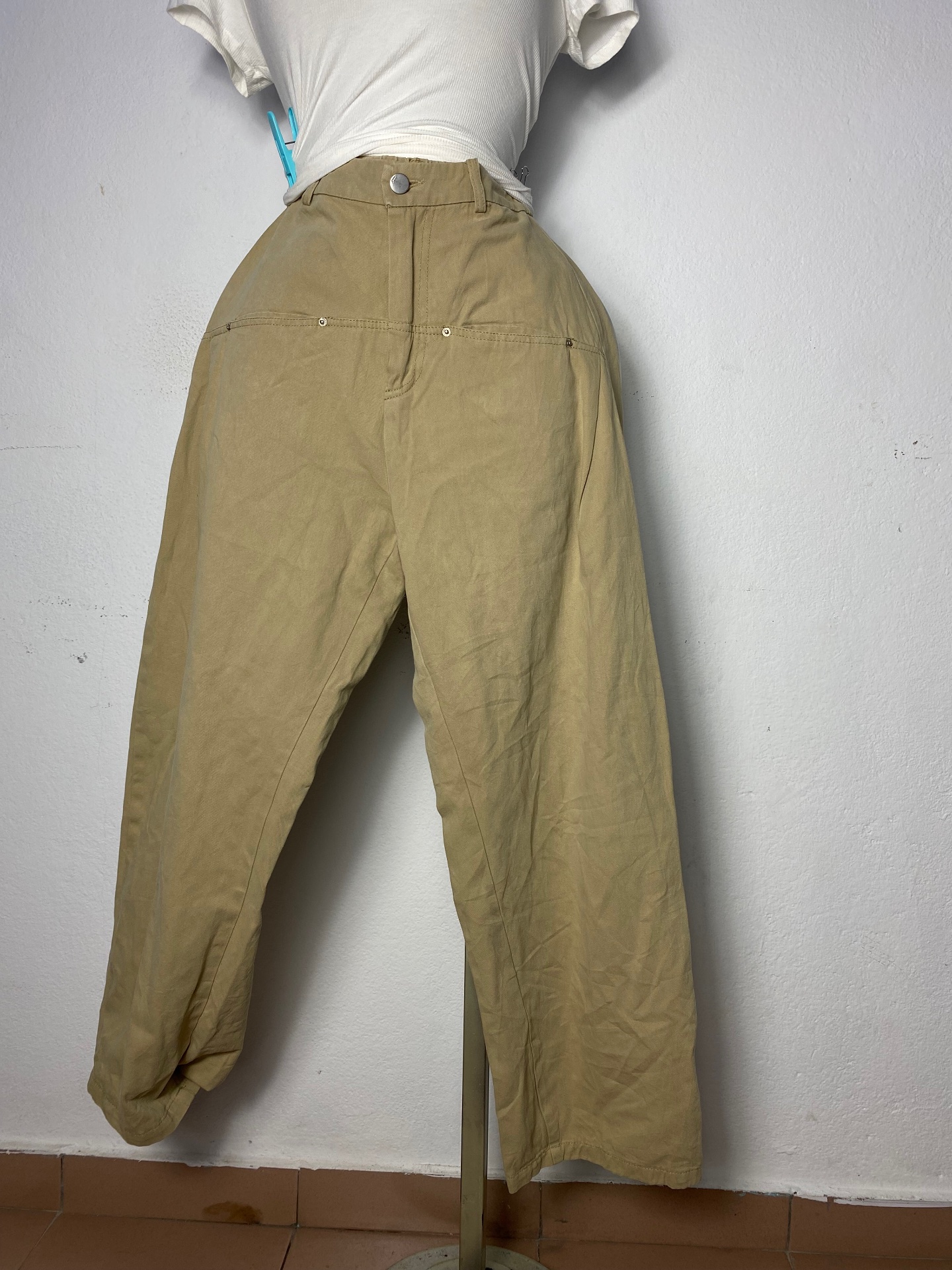 Pantalon beige femme décontracté Taille  M L XL X XXL