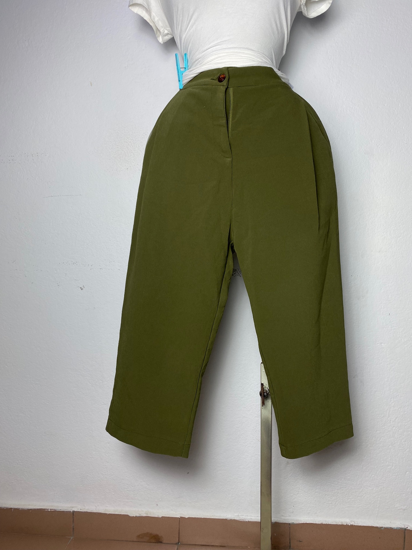 Pantalon vert décontracté femme Taille M L XL XXL