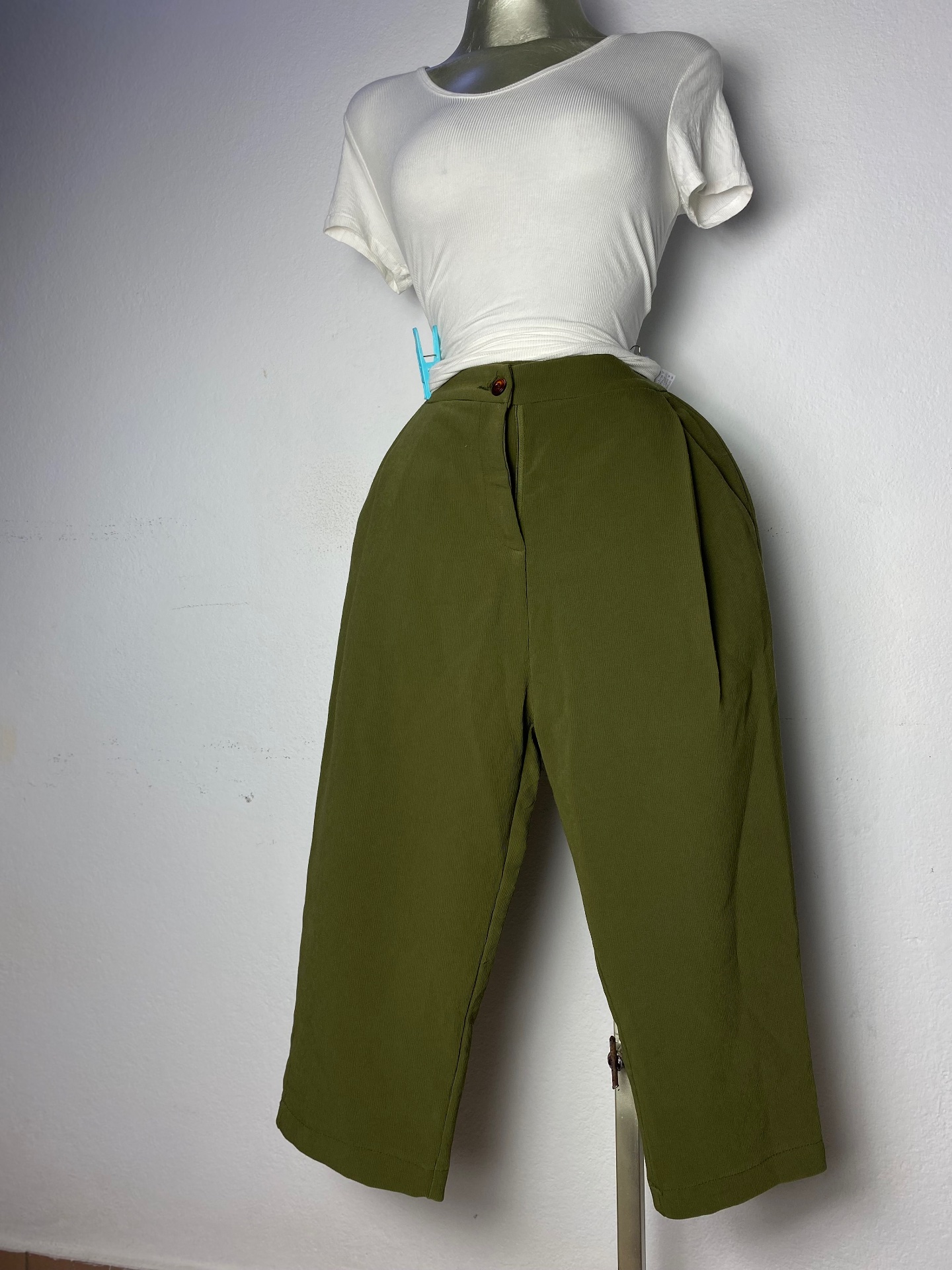 Pantalon vert décontracté femme Taille M L XL XXL