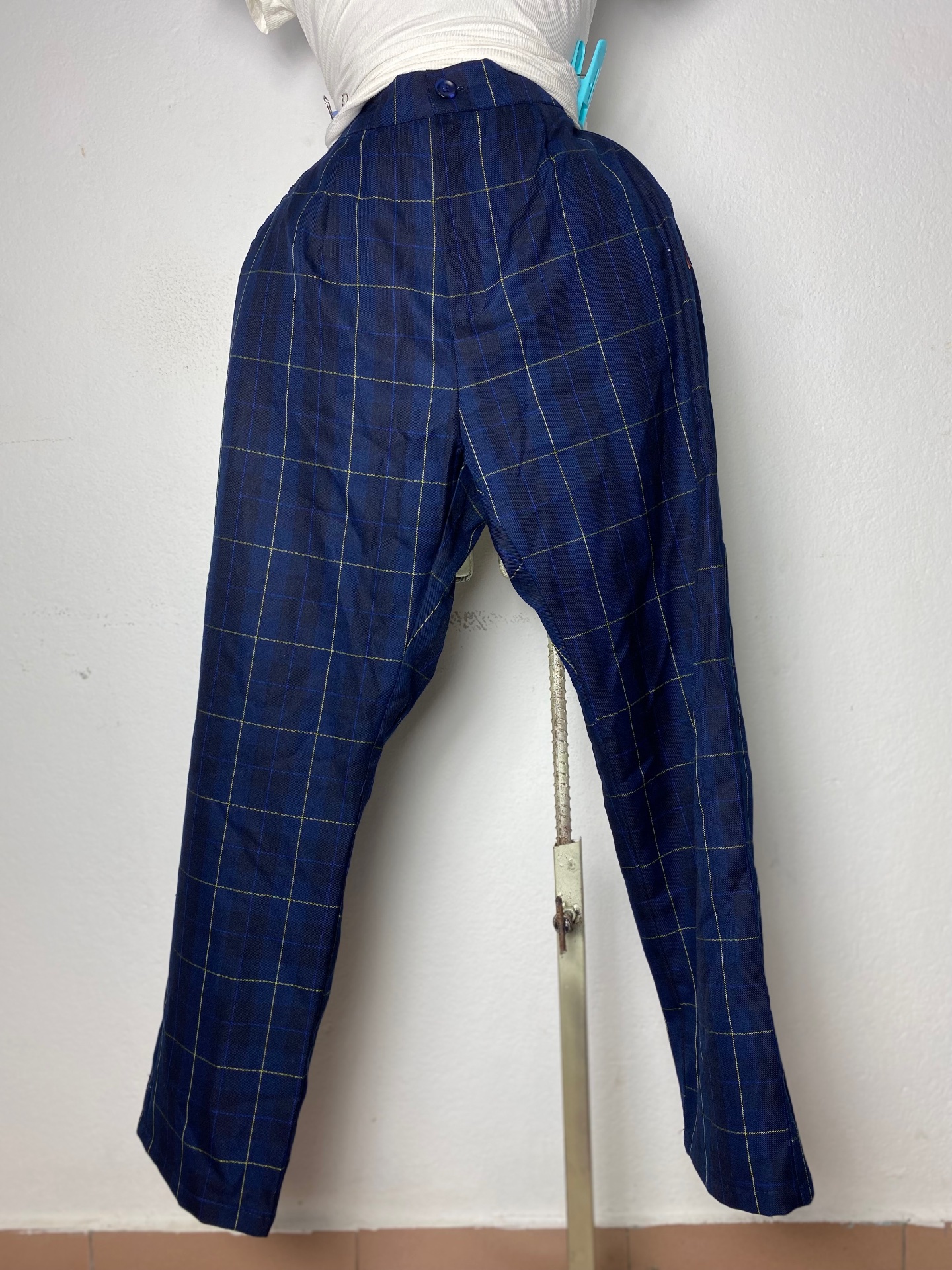 Pantalon noir rayé femme taille XS S