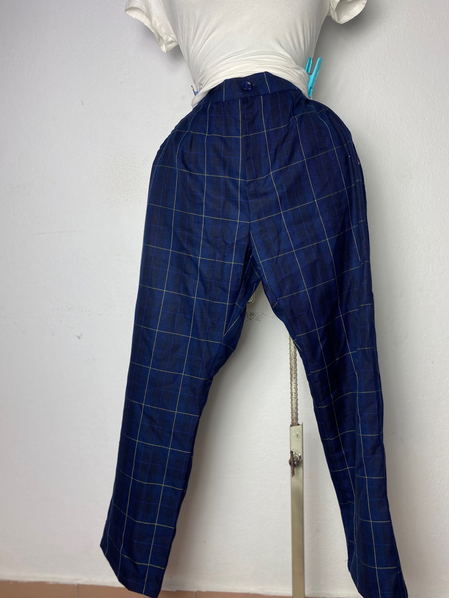 Pantalon noir rayé femme taille XS S