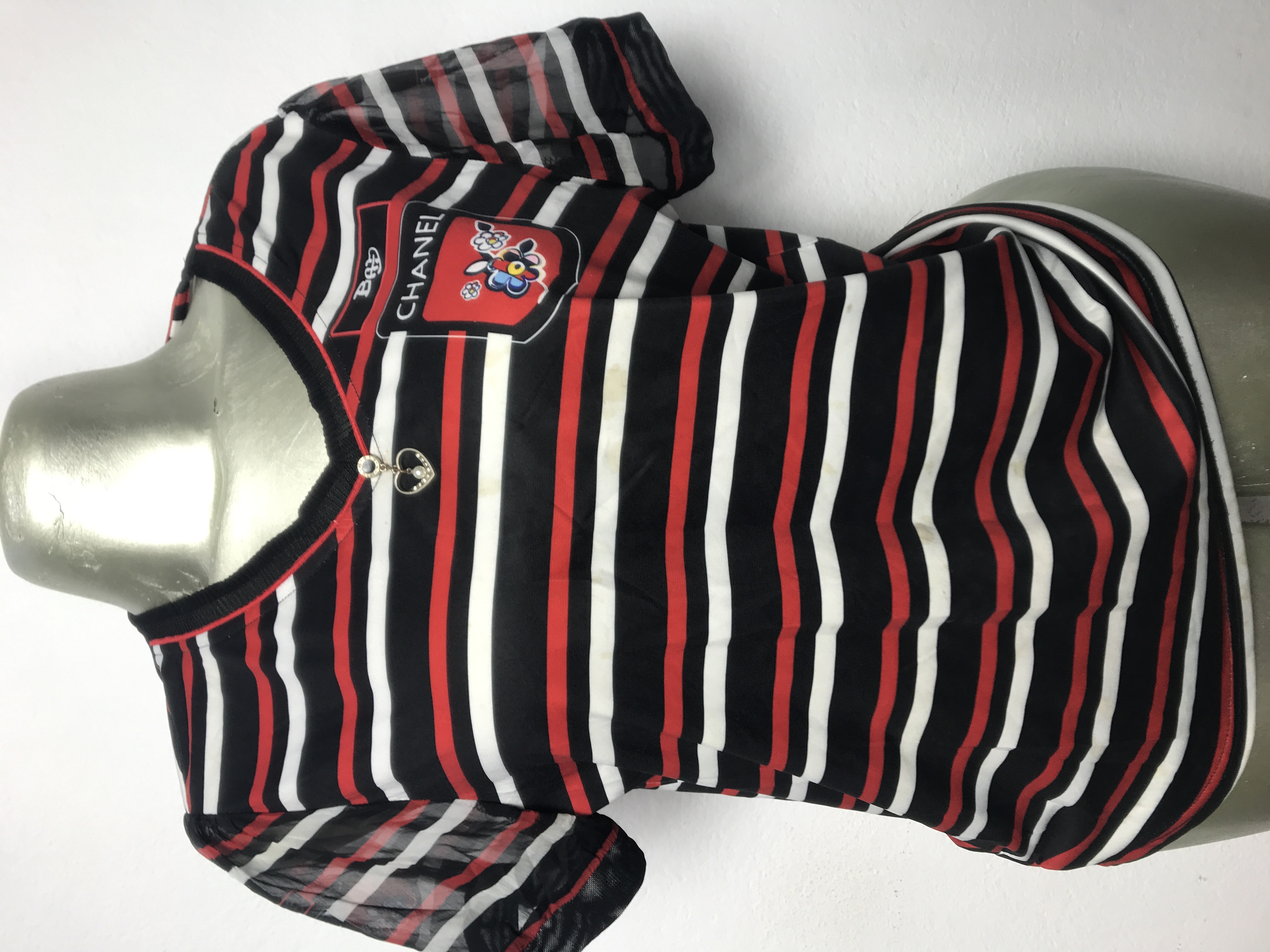 T-shirt rayé à manches courtes taille M L XL