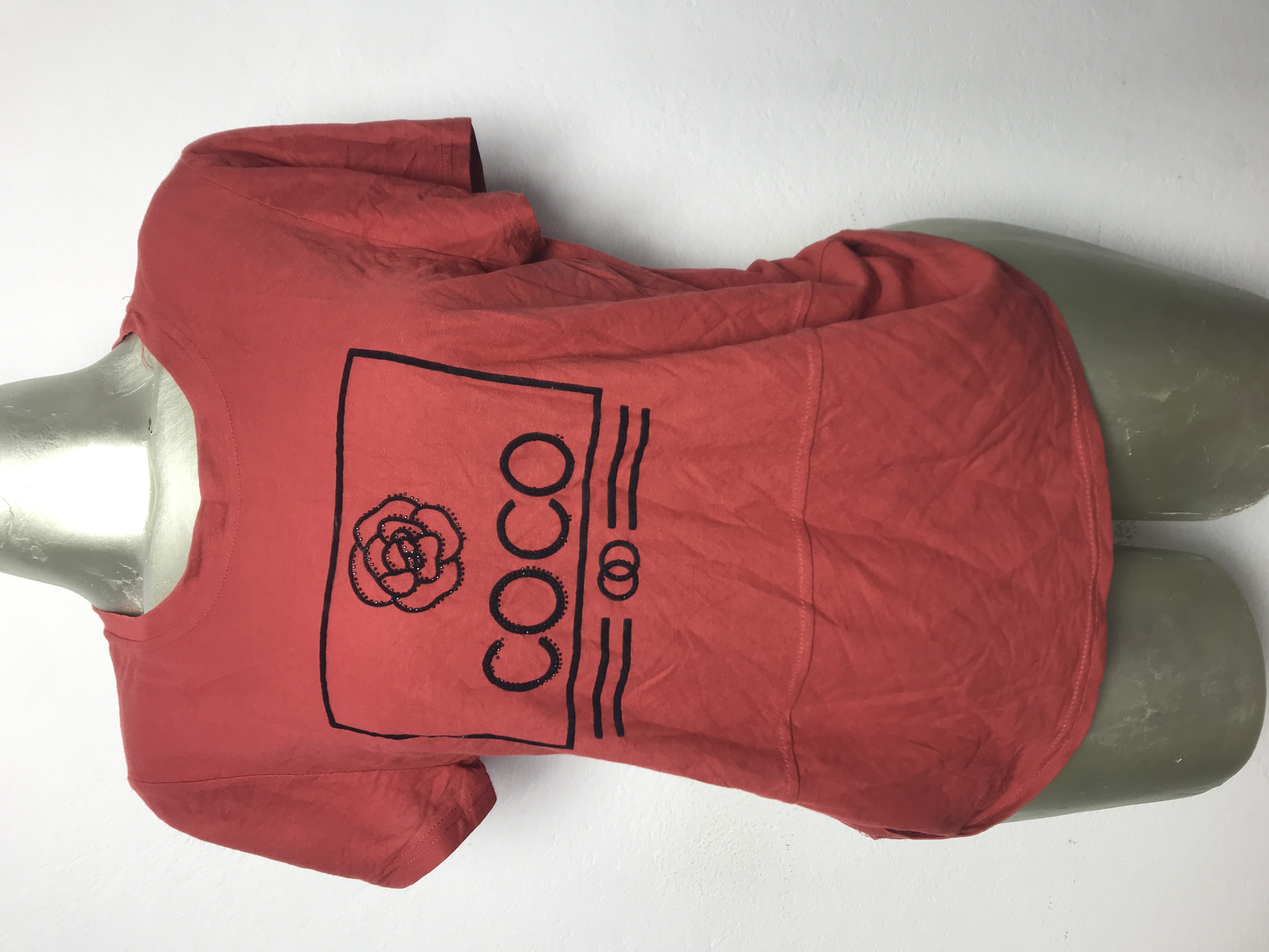 T-shirt rouge fleur Coco Taille M S L