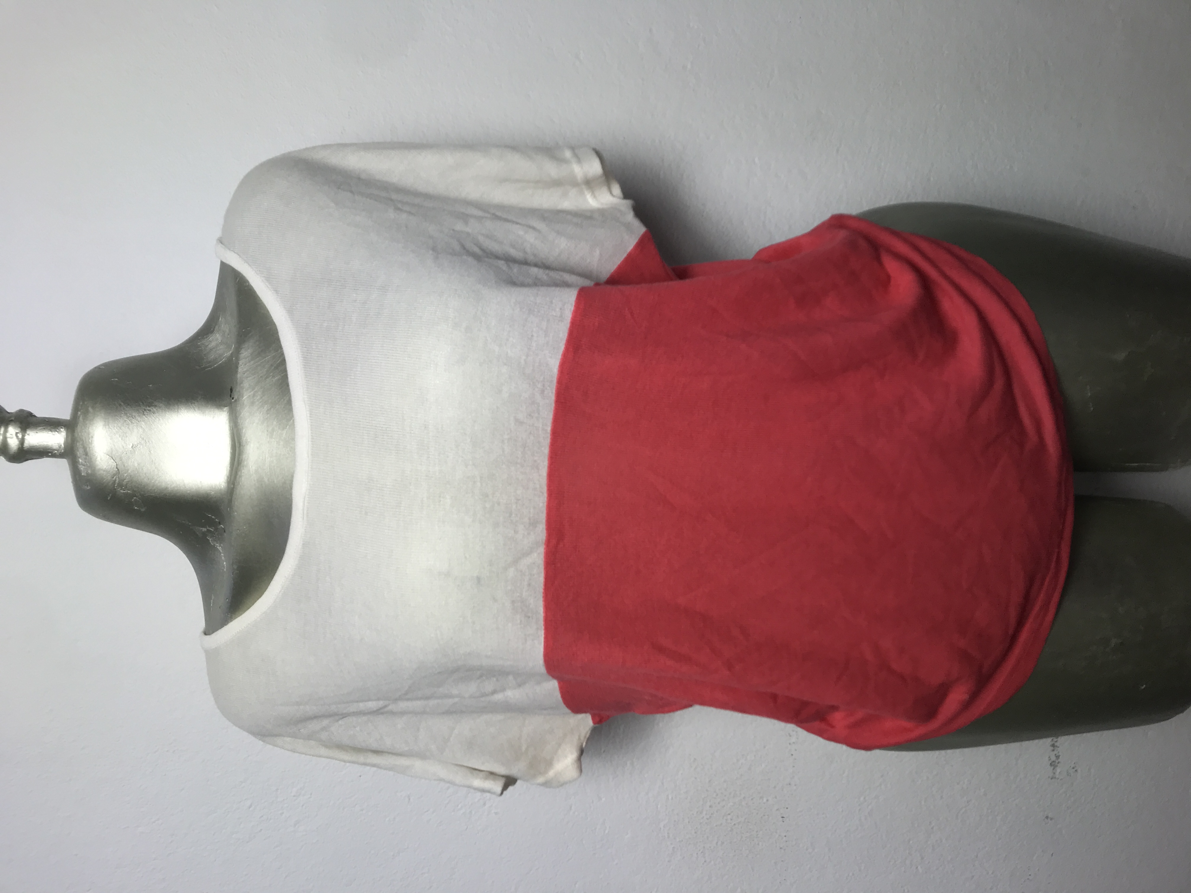 T-shirt bicolore décontracté Taille M XL XXL