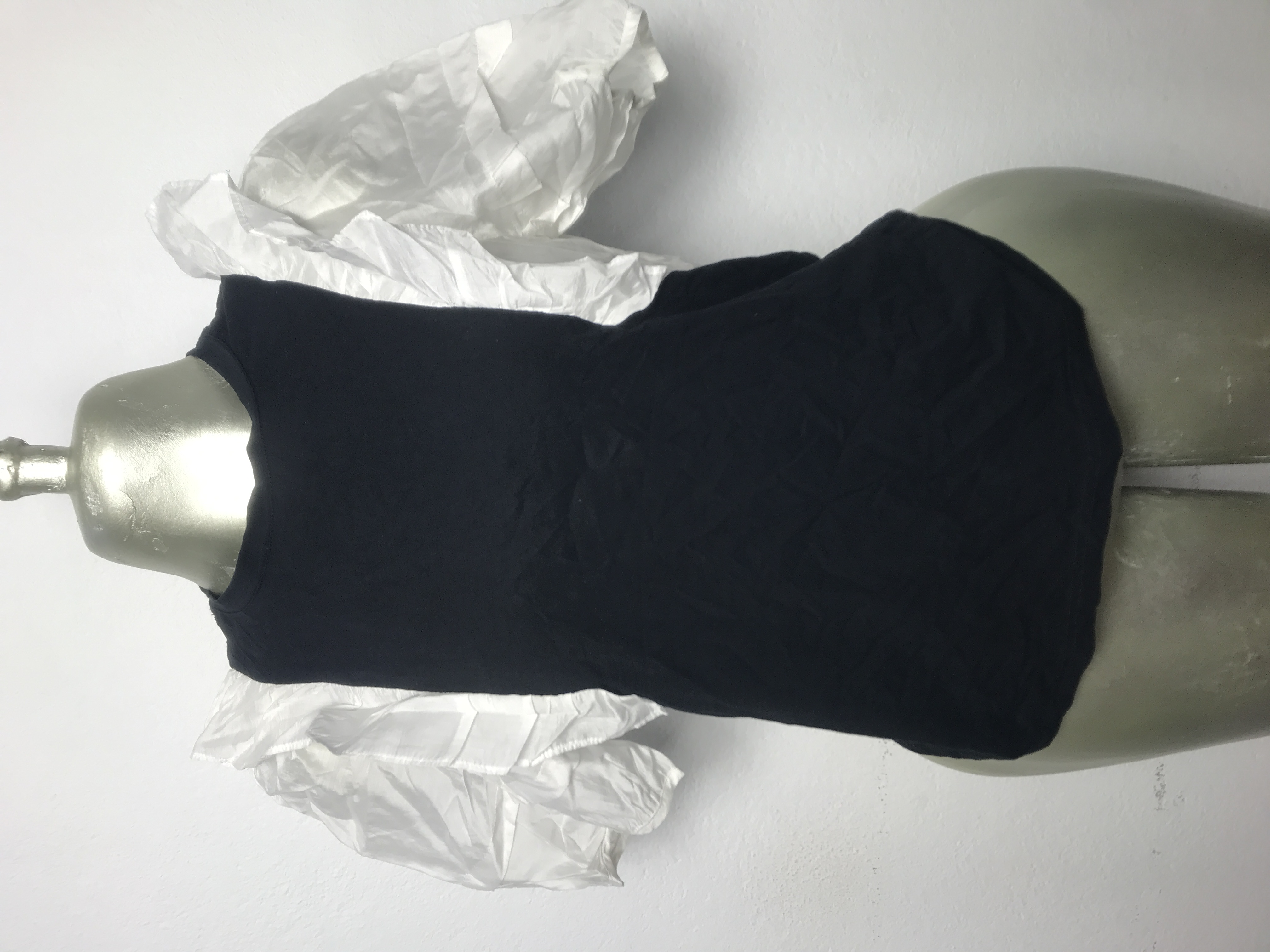 Body noir manches bouffantes taille M L