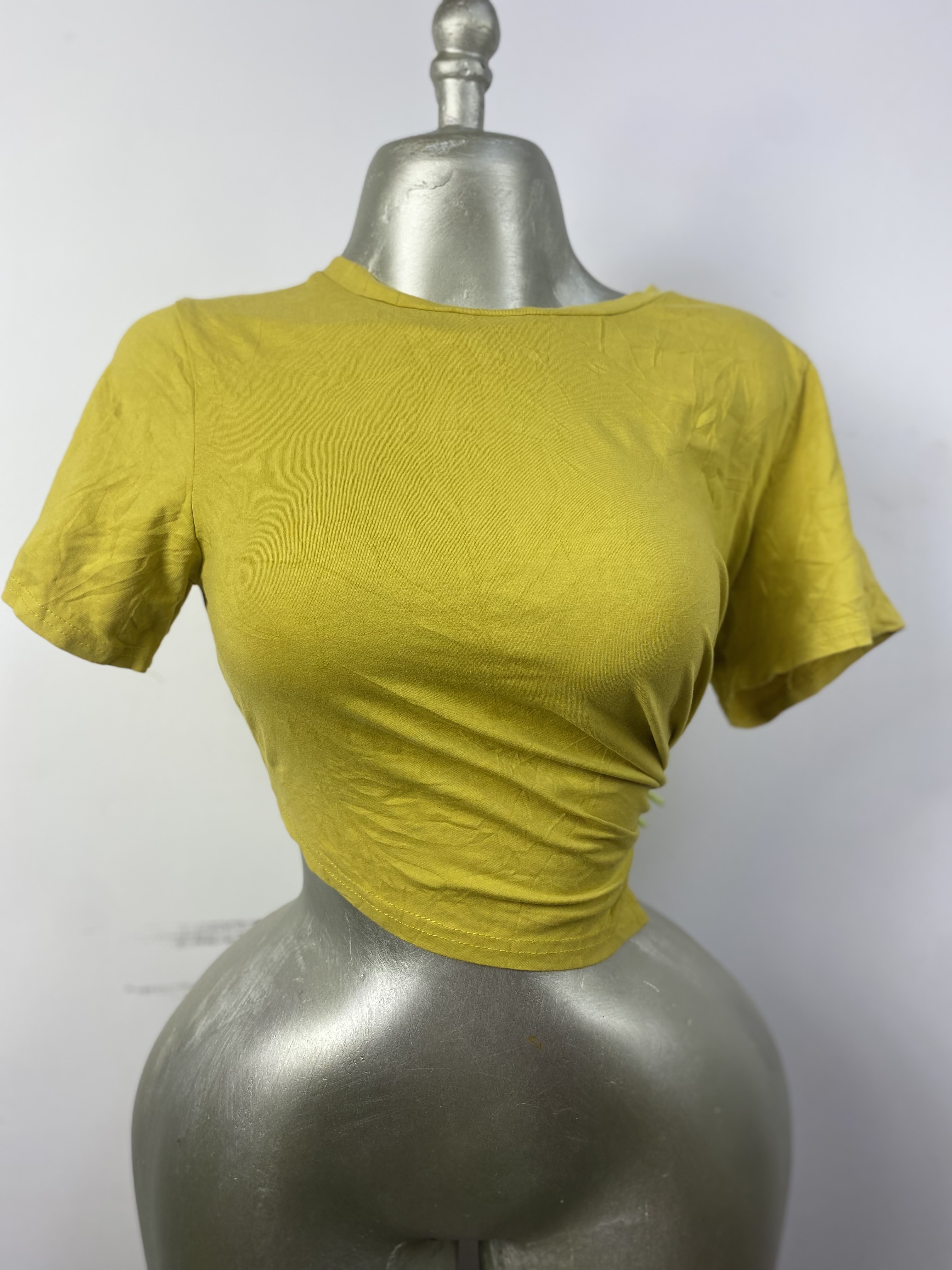 Top jaune en coton taille M L XL