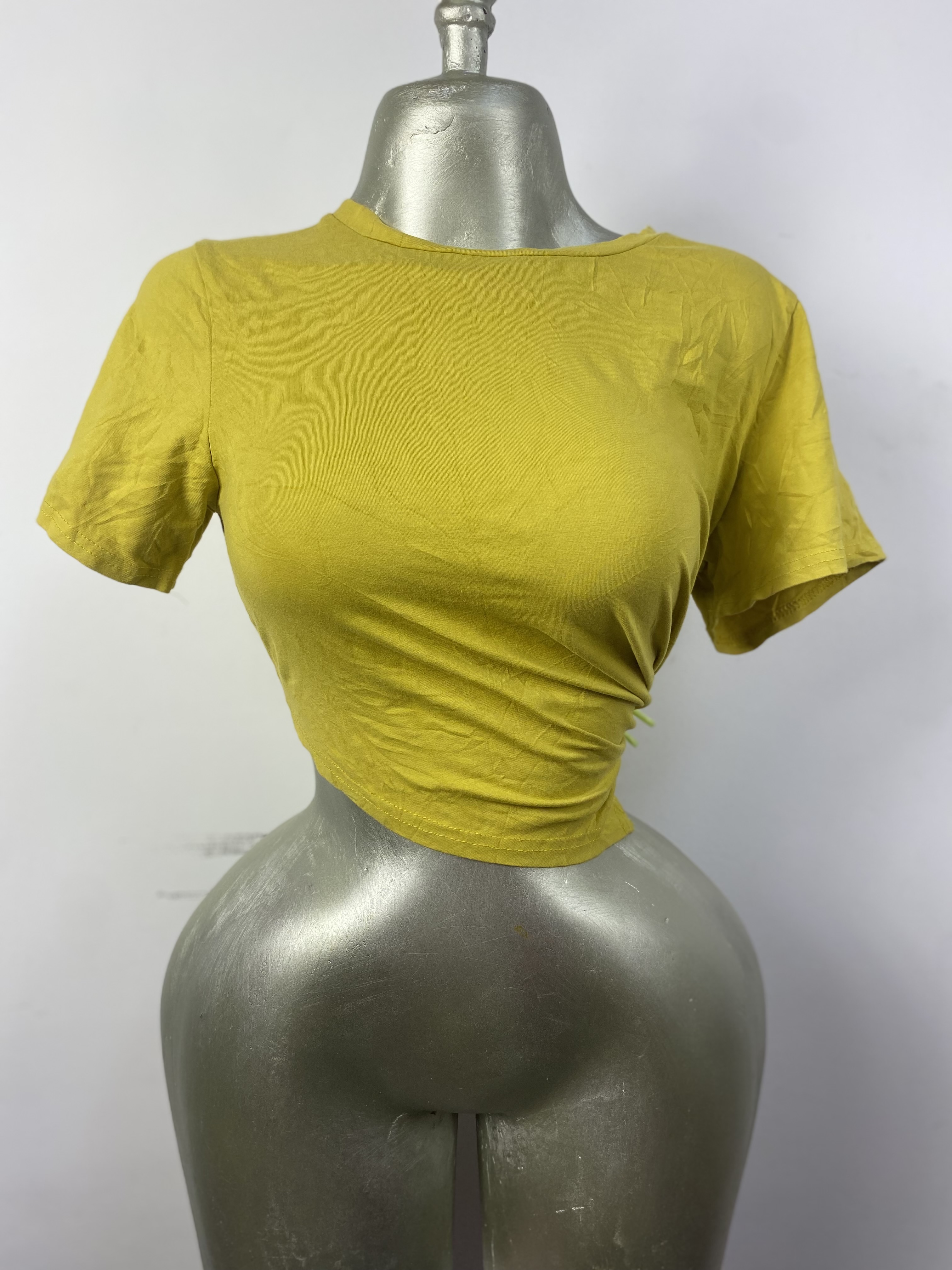 Top jaune en coton taille M L XL