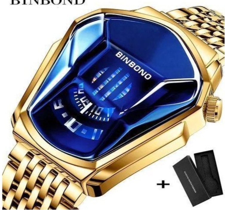 BINBOND Binbon Top Luxe En Acier Inoxydable Hommes Montre étanche