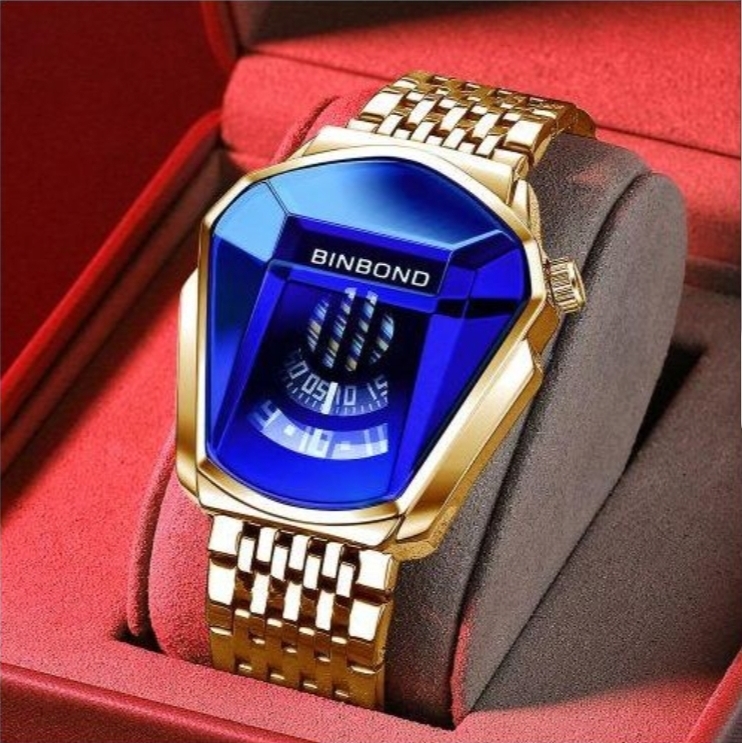 BINBOND Binbon Top Luxe En Acier Inoxydable Hommes Montre étanche