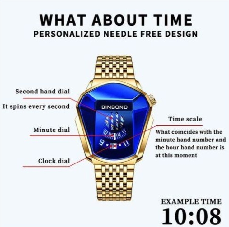 BINBOND Binbon Top Luxe En Acier Inoxydable Hommes Montre étanche