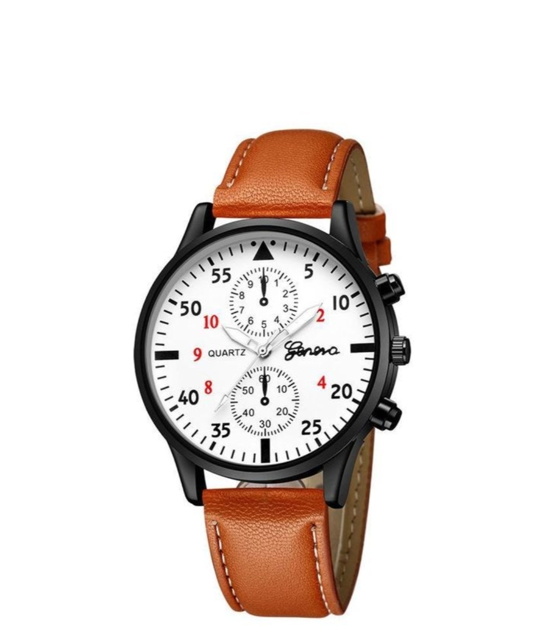 Teso Teso Men's Brown Quartz Watch - Alloy Case, PU Strap, Analog Display