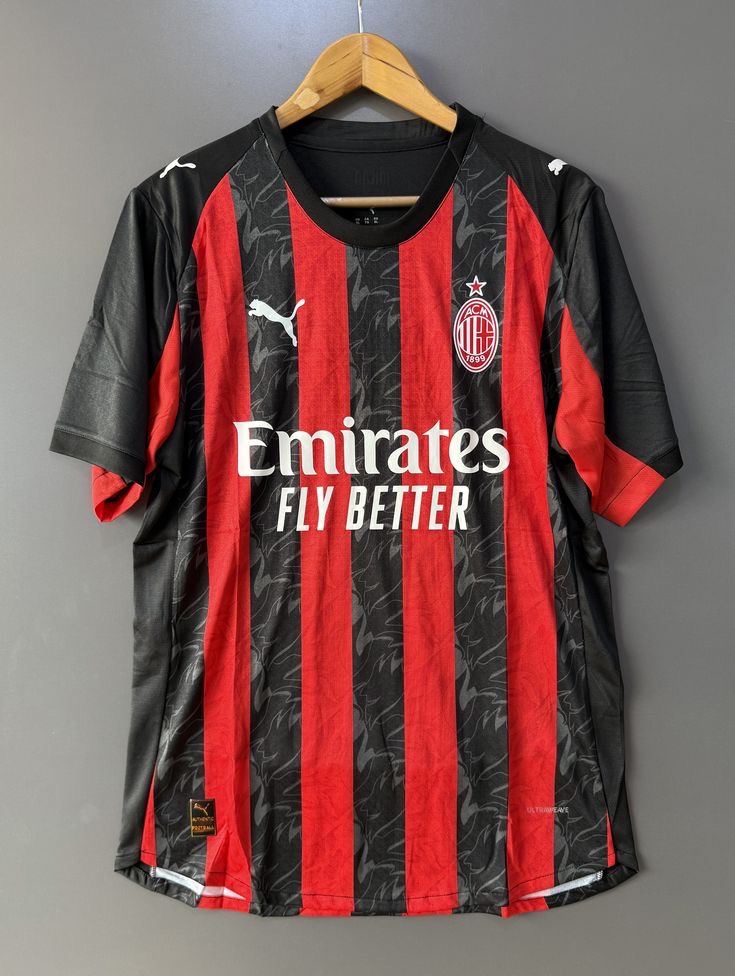 Maillot Ac Milan 2025 rouge et noir