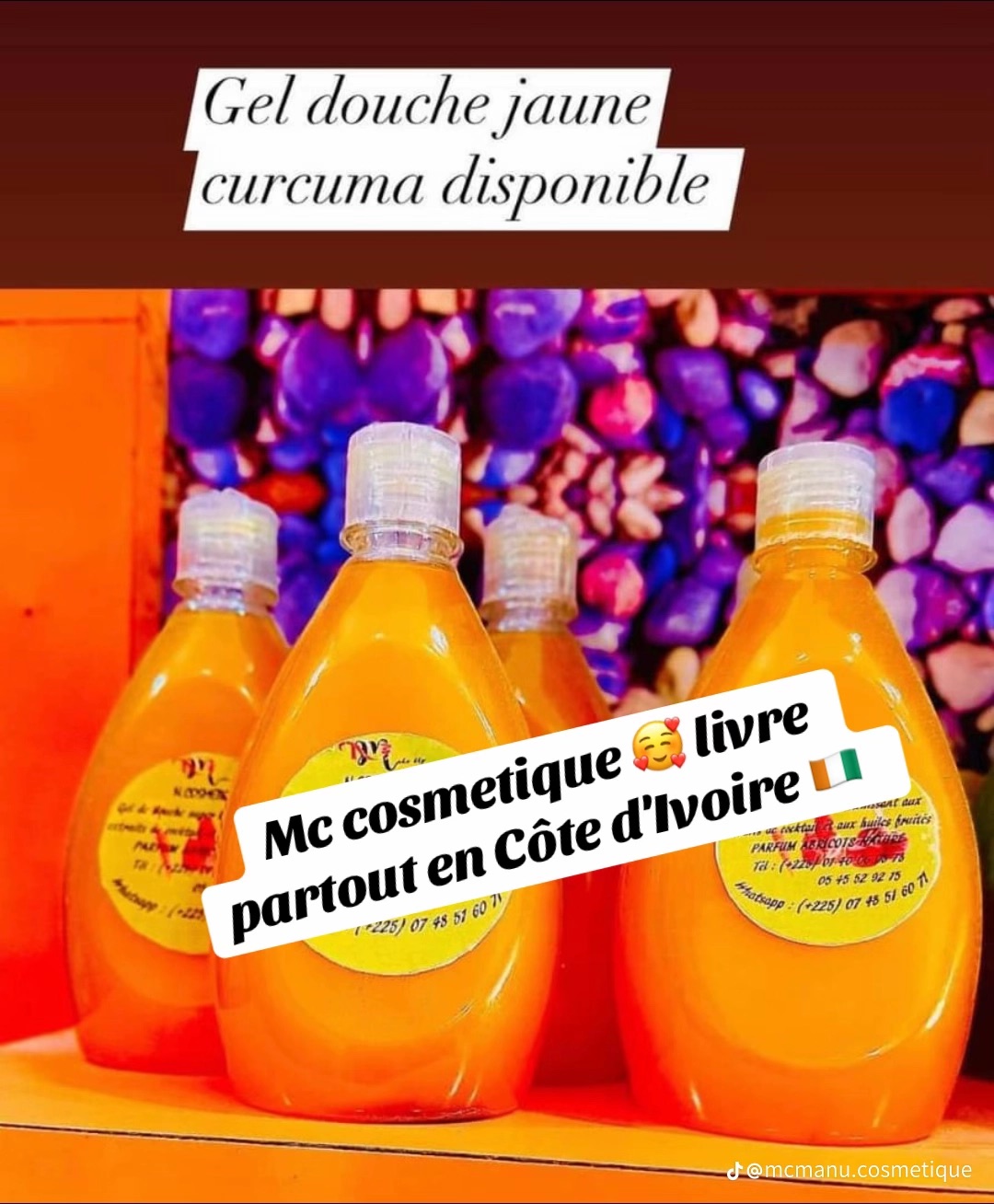 Gel de douche éclaircissant